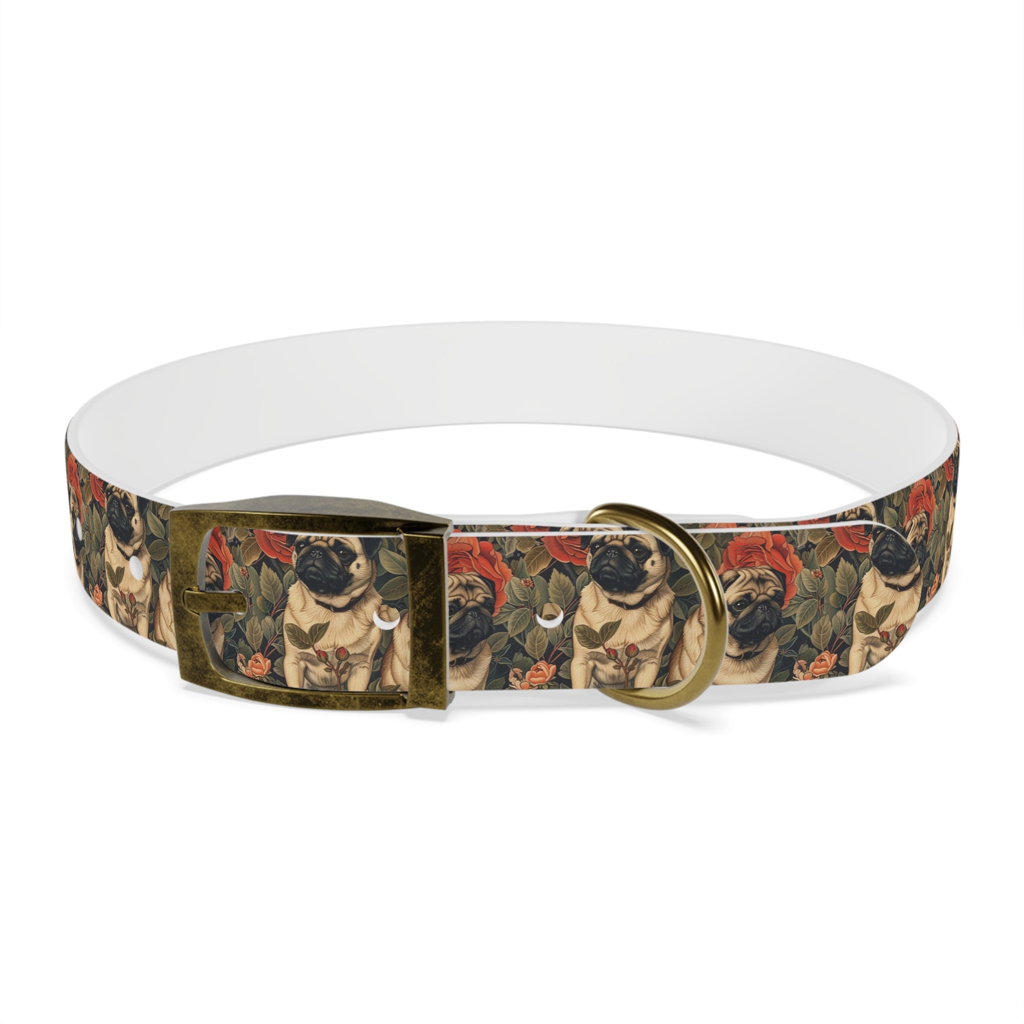 Blooming Pug Paradise Dog Collar