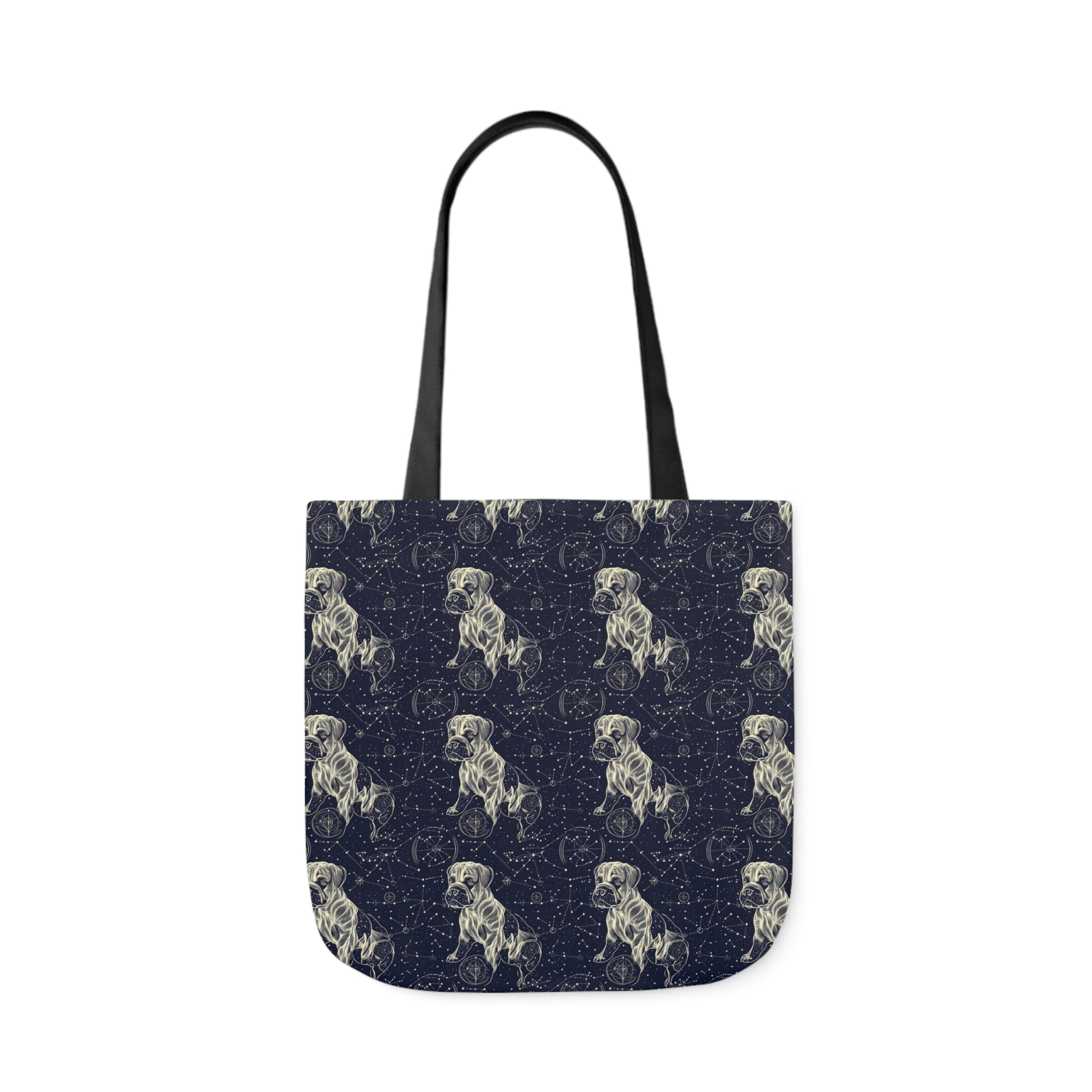 Celestial Boxer Bliss Canvas Tote Bag