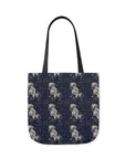 Celestial Boxer Bliss Canvas Tote Bag