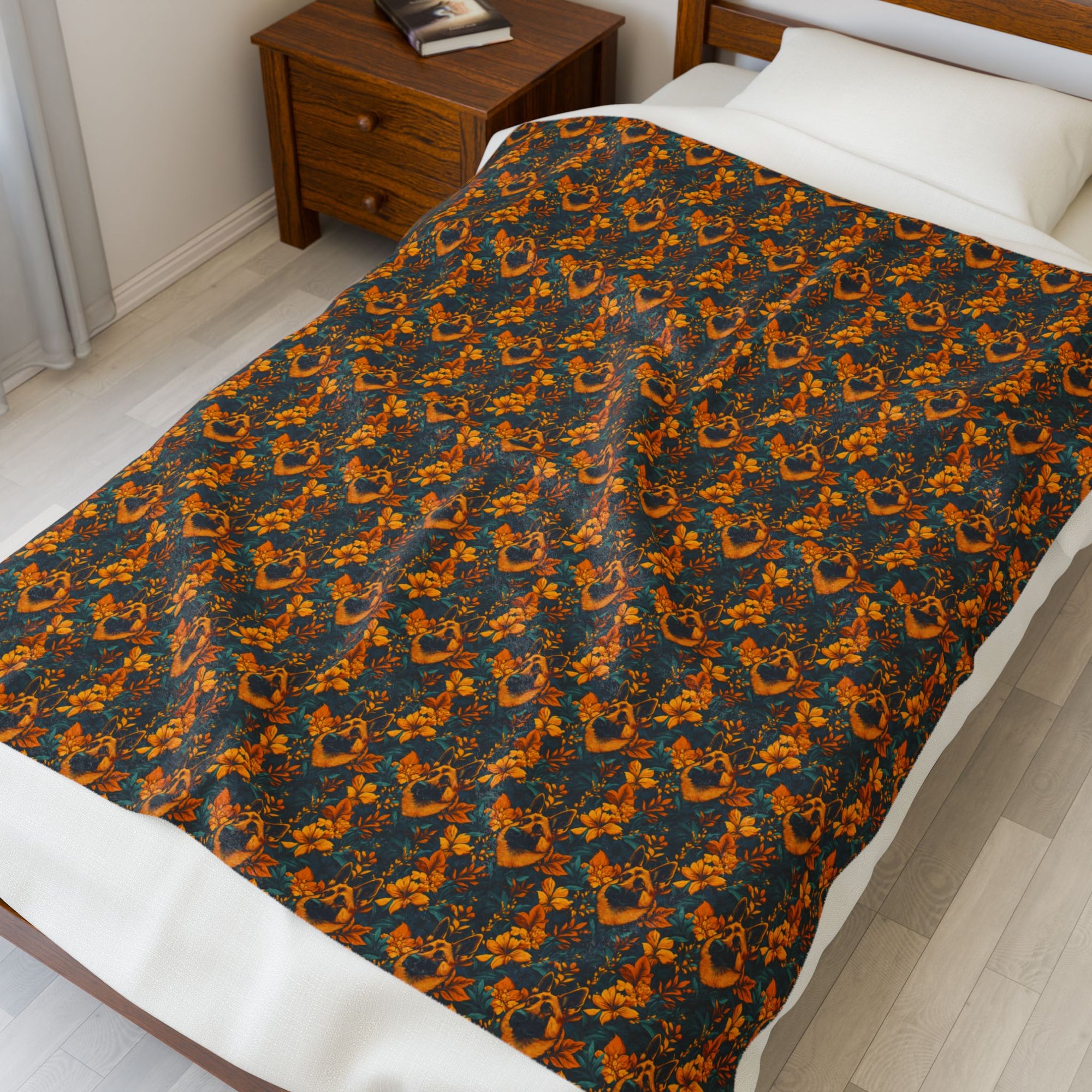 Safari Shepherd Strut Velveteen Plush Blanket