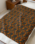 Safari Shepherd Strut Velveteen Plush Blanket