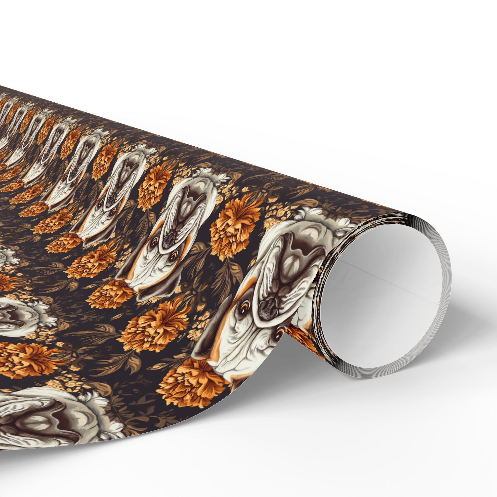 Bloomingly Bulldogistic Bouquet Wrapping Paper