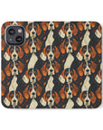 Beagle Glimmer Gaze Glamour Flip Cases