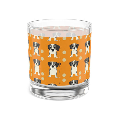 Boxer Blissful Chic Canine Rocks Glass