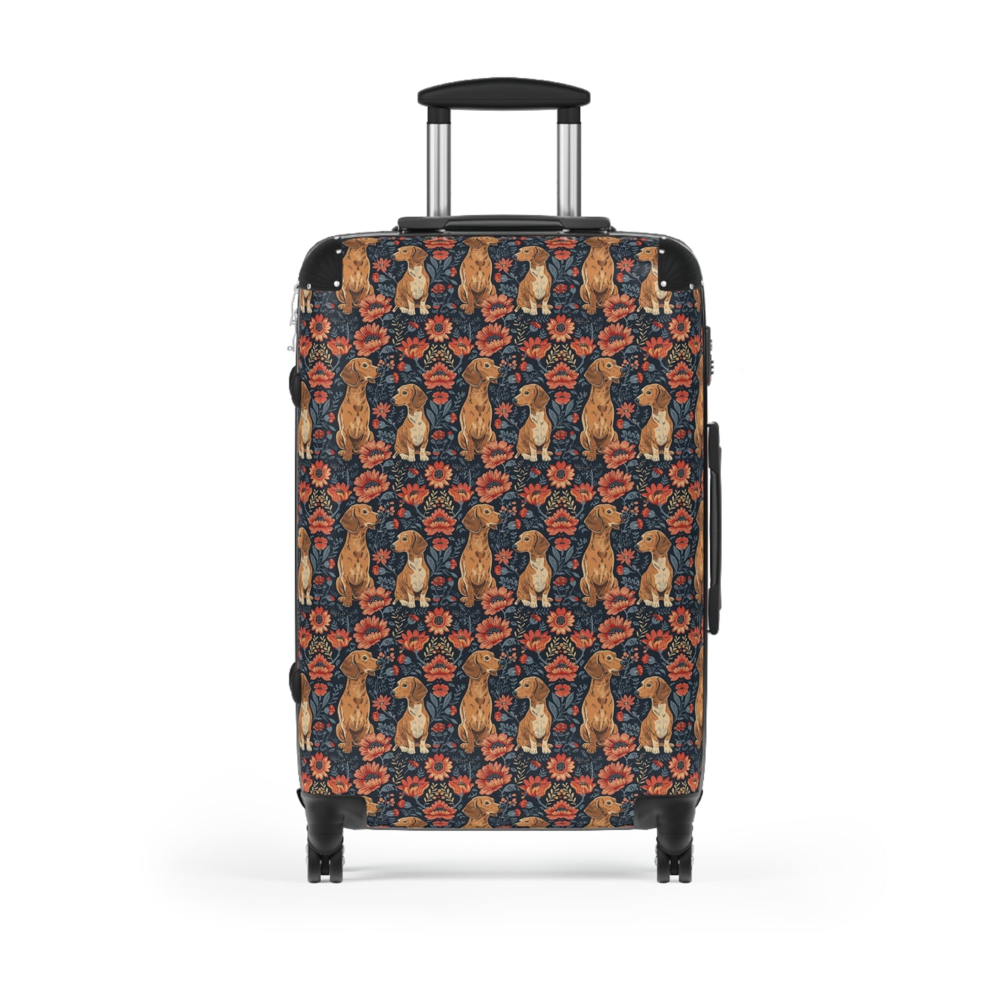 Floral Pawsome Dachsund Delight Suitcase