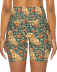 Blooming Goldie Glam High Waisted Yoga Shorts