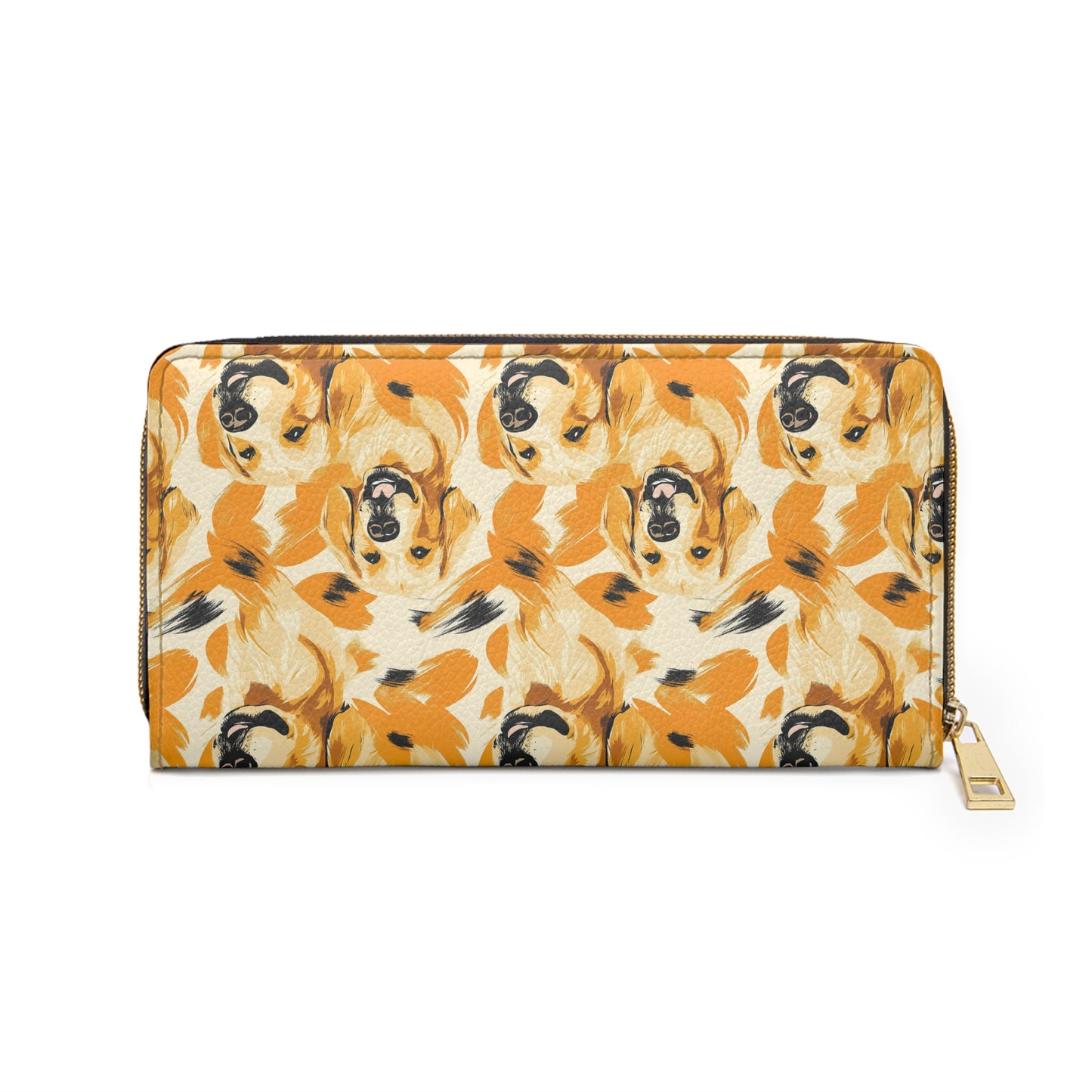 Golden Glitz 'n Glamour Woofwear Zipper Wallet