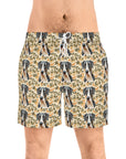 Majestic Great Dane Meadow Men's Mid-Length Swim Shorts