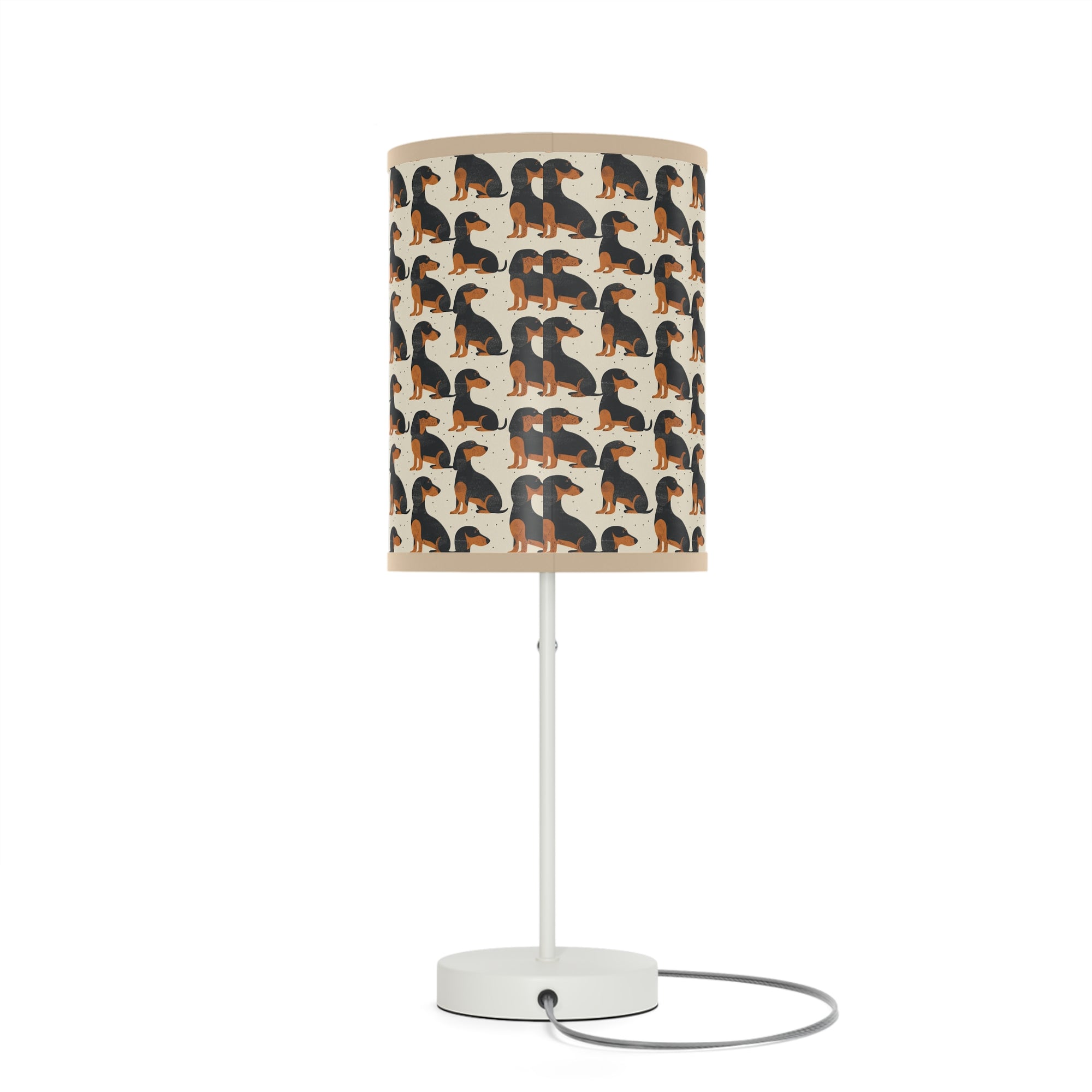 Whimsical Dachsund Dreamcatcher Lamp on a Stand