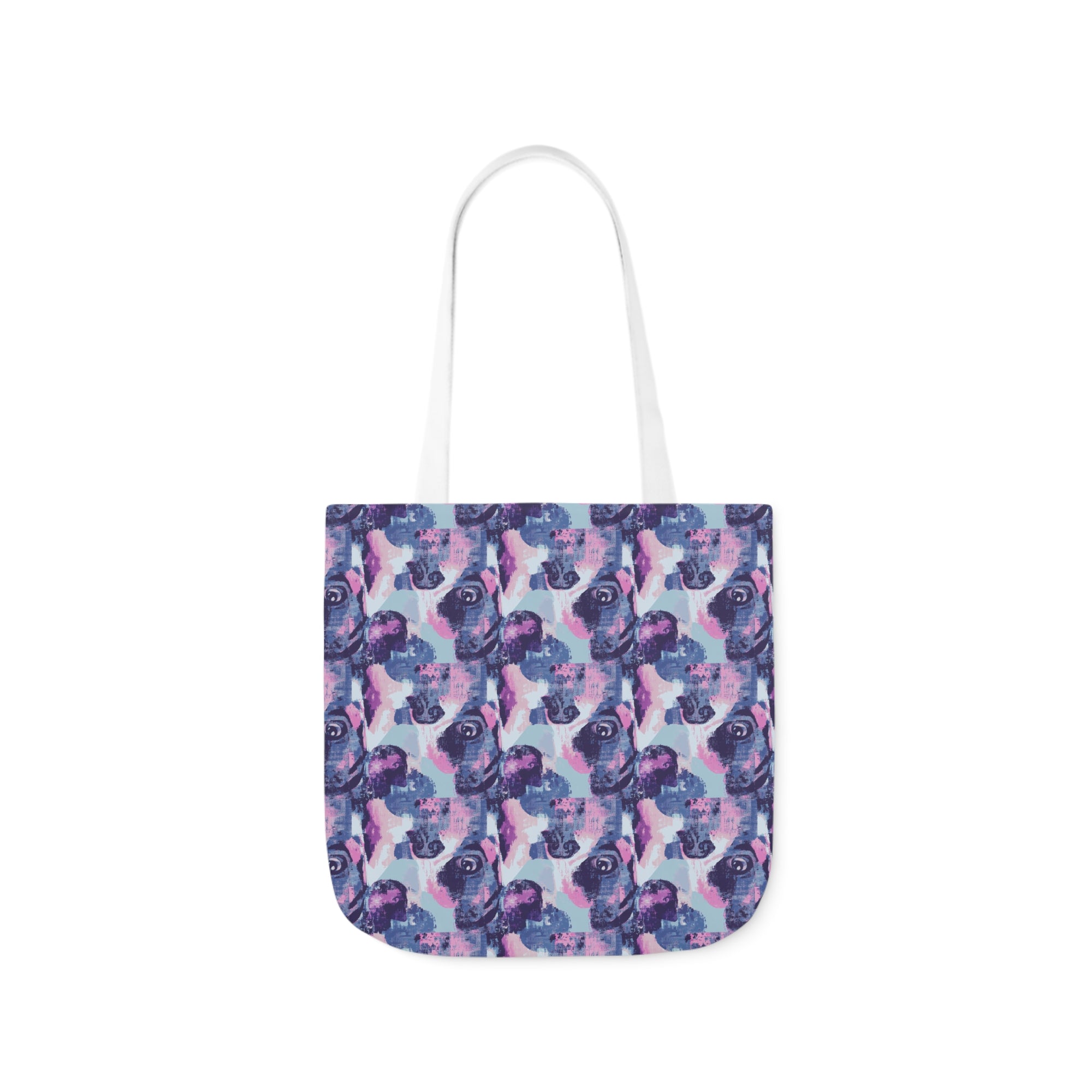 Funky Geometric Boxerista Canvas Tote Bag