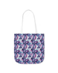 Funky Geometric Boxerista Canvas Tote Bag