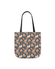 Blooming Bulldog Beauty Canvas Tote Bag