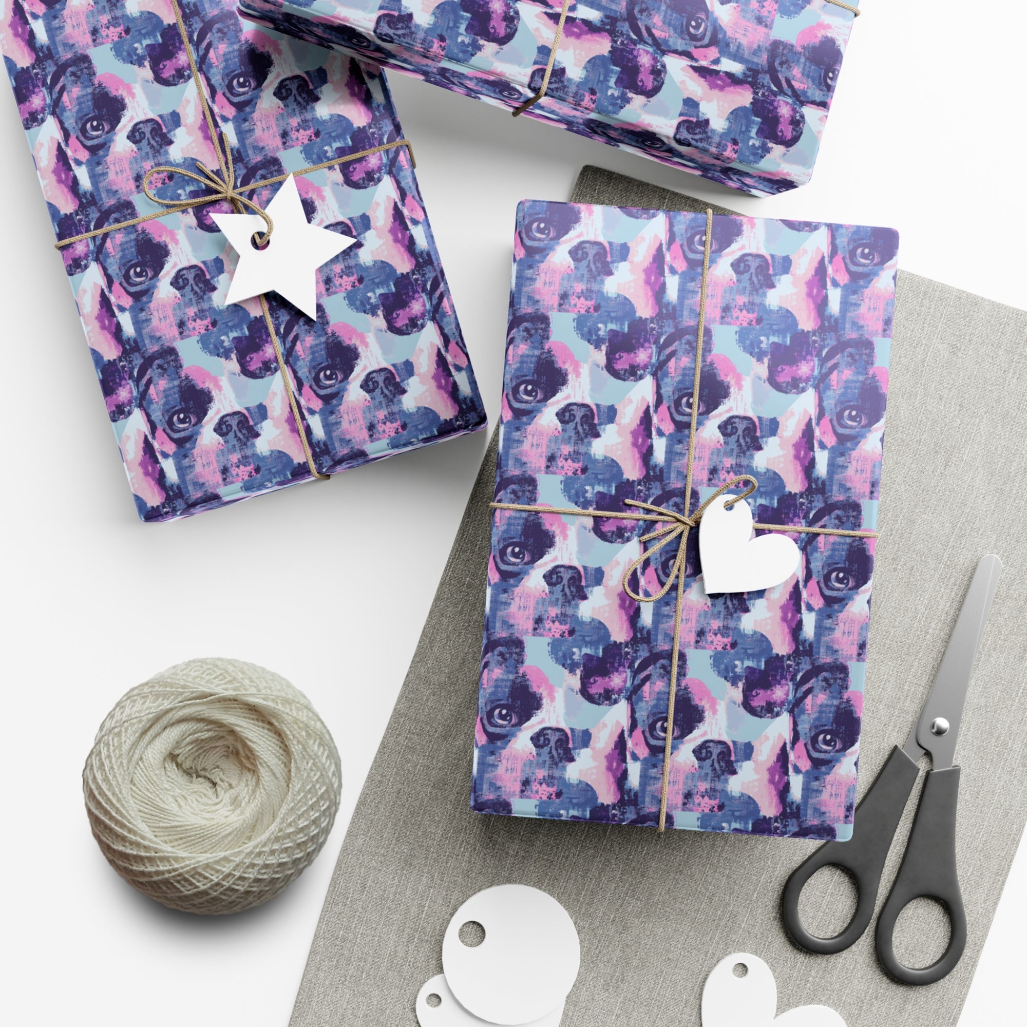 Funky Geometric Boxerista Gift Wrap Papers