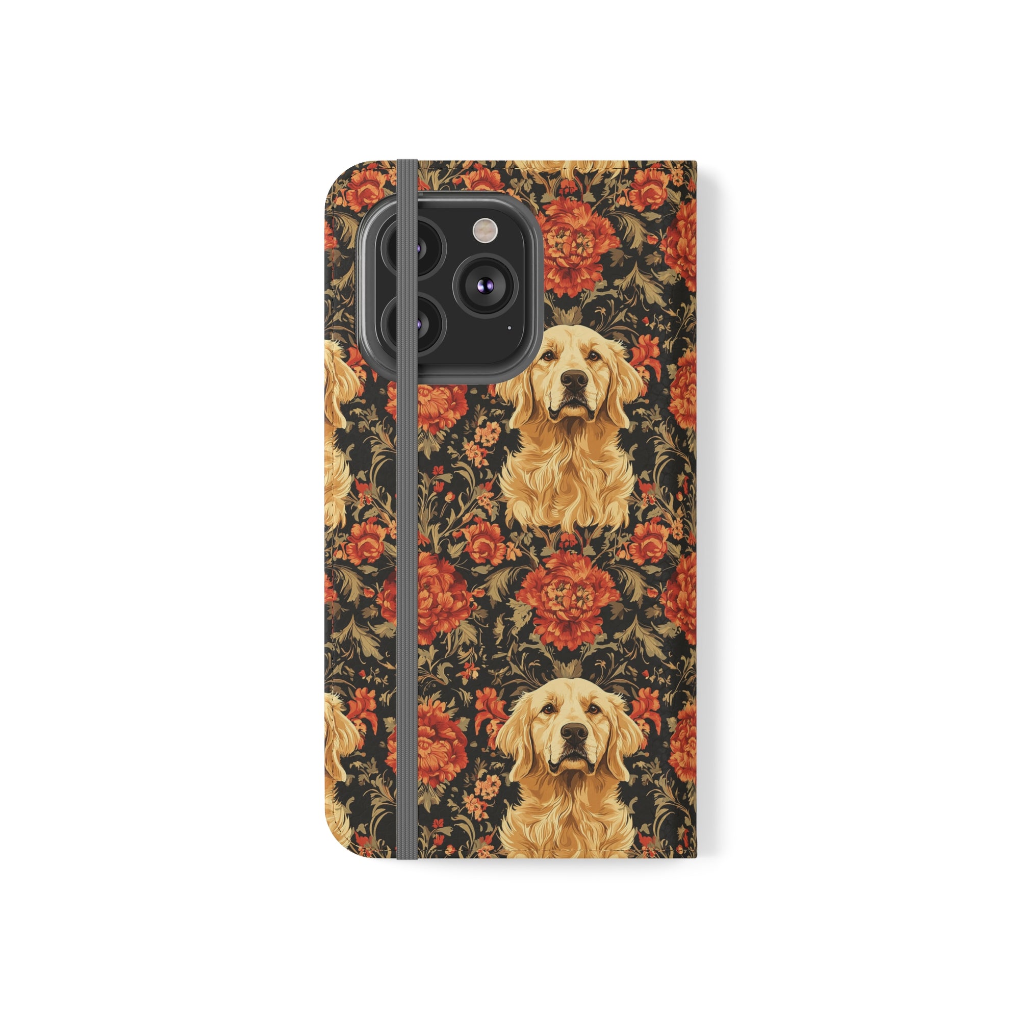 Golden Pawsatronic Tapestry Flip Cases