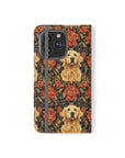 Golden Pawsatronic Tapestry Flip Cases