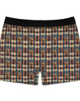 Pawsome Rottweiler Royalty Plaid Men's Boxer Briefs