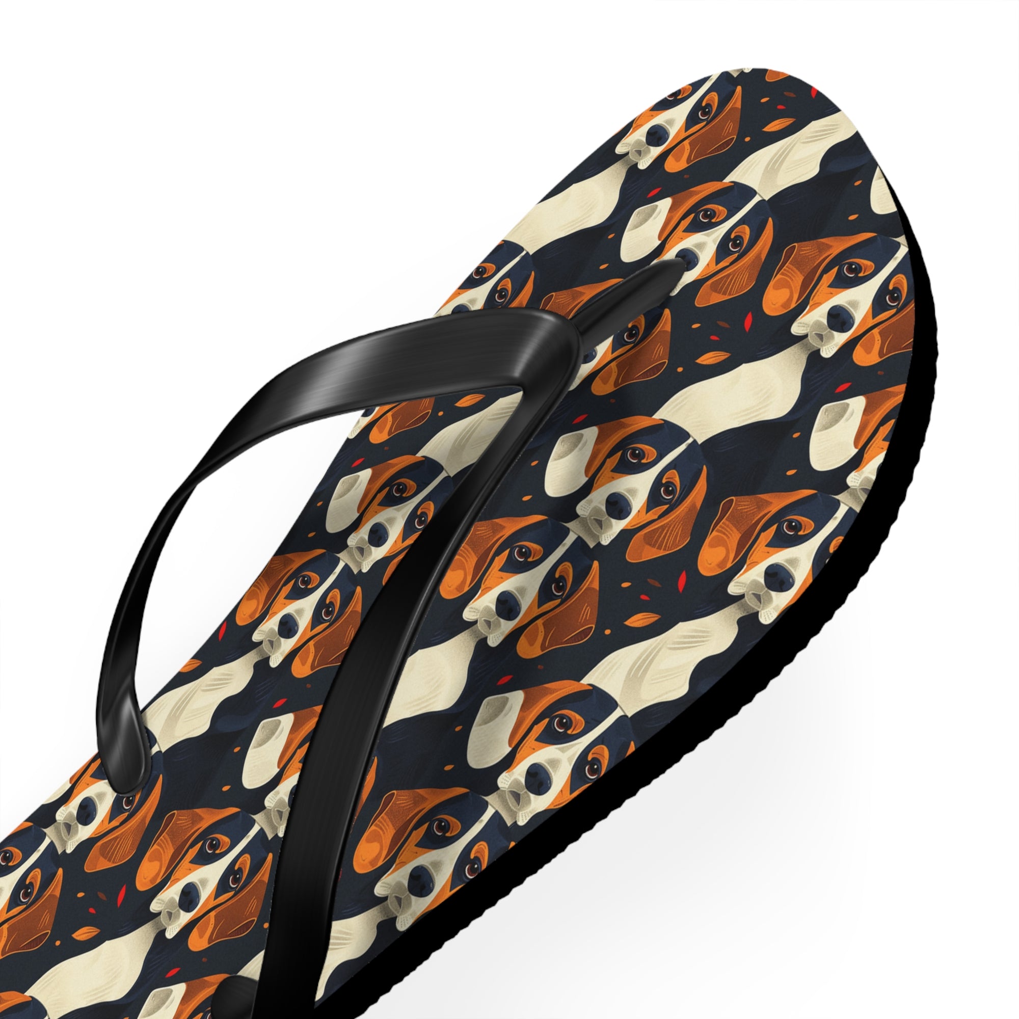 Beagle Glimmer Gaze Glamour Flip Flops