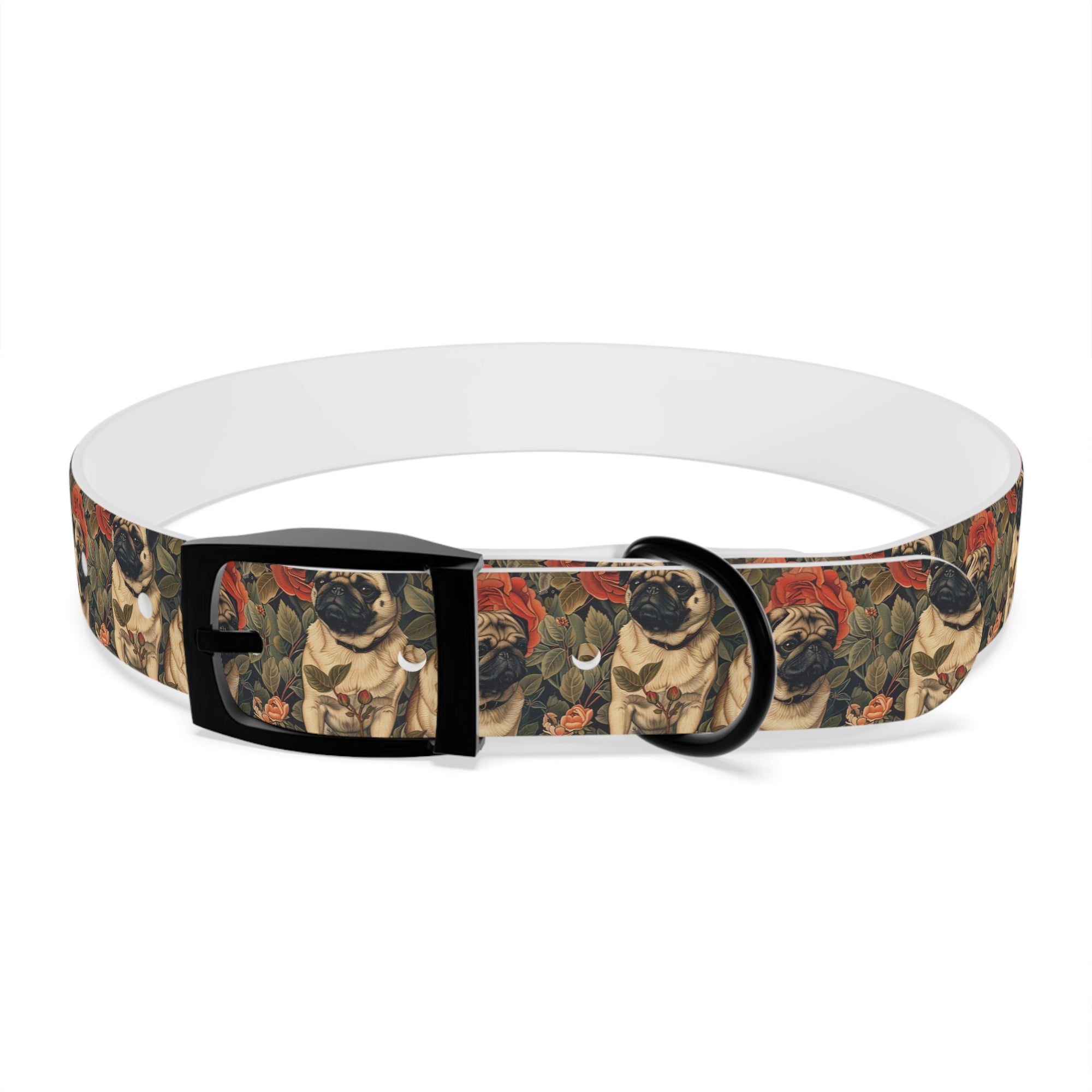 Blooming Pug Paradise Dog Collar