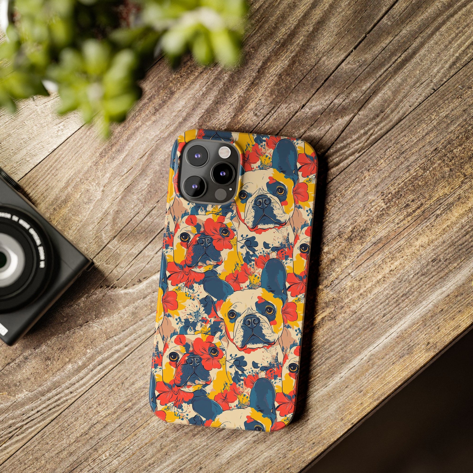 Bloom Pup Frenchietastic Splatter Slim Phone Cases