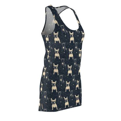 Frenchie Celestial Soar Women's Racerback Dress