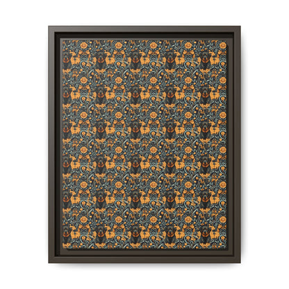 Ruffle Rottie Glamourific Matte Canvas, Framed