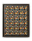 Ruffle Rottie Glamourific Matte Canvas, Framed