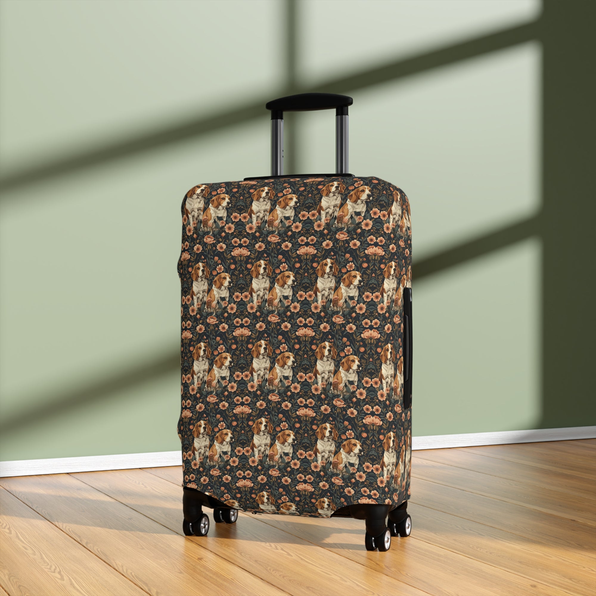 Beagle Blossom Bonanza Luggage Cover