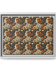 Beagle Blossoms Matte Canvas, Framed