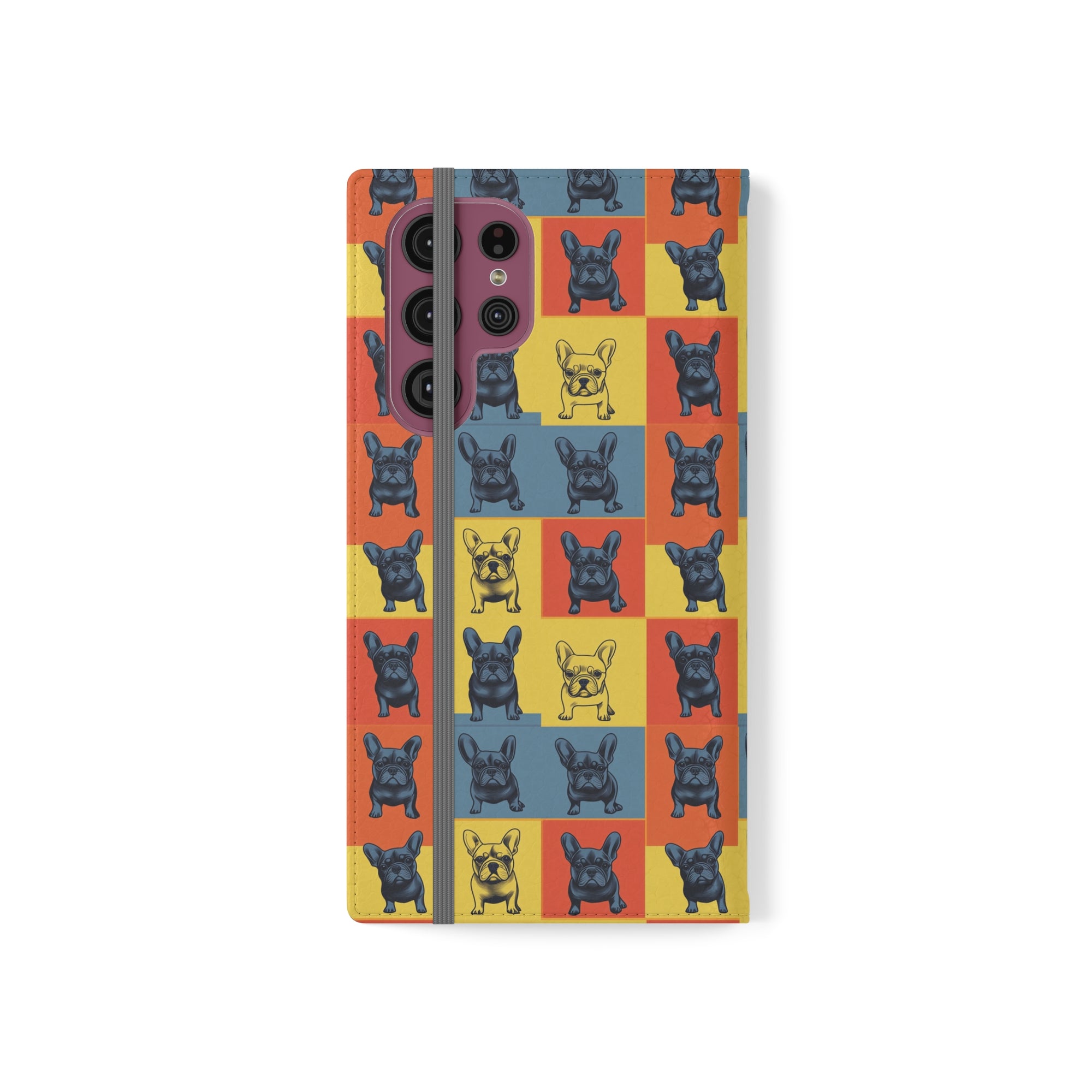 Frenchie Pop Art Pawfection Grid Flip Cases