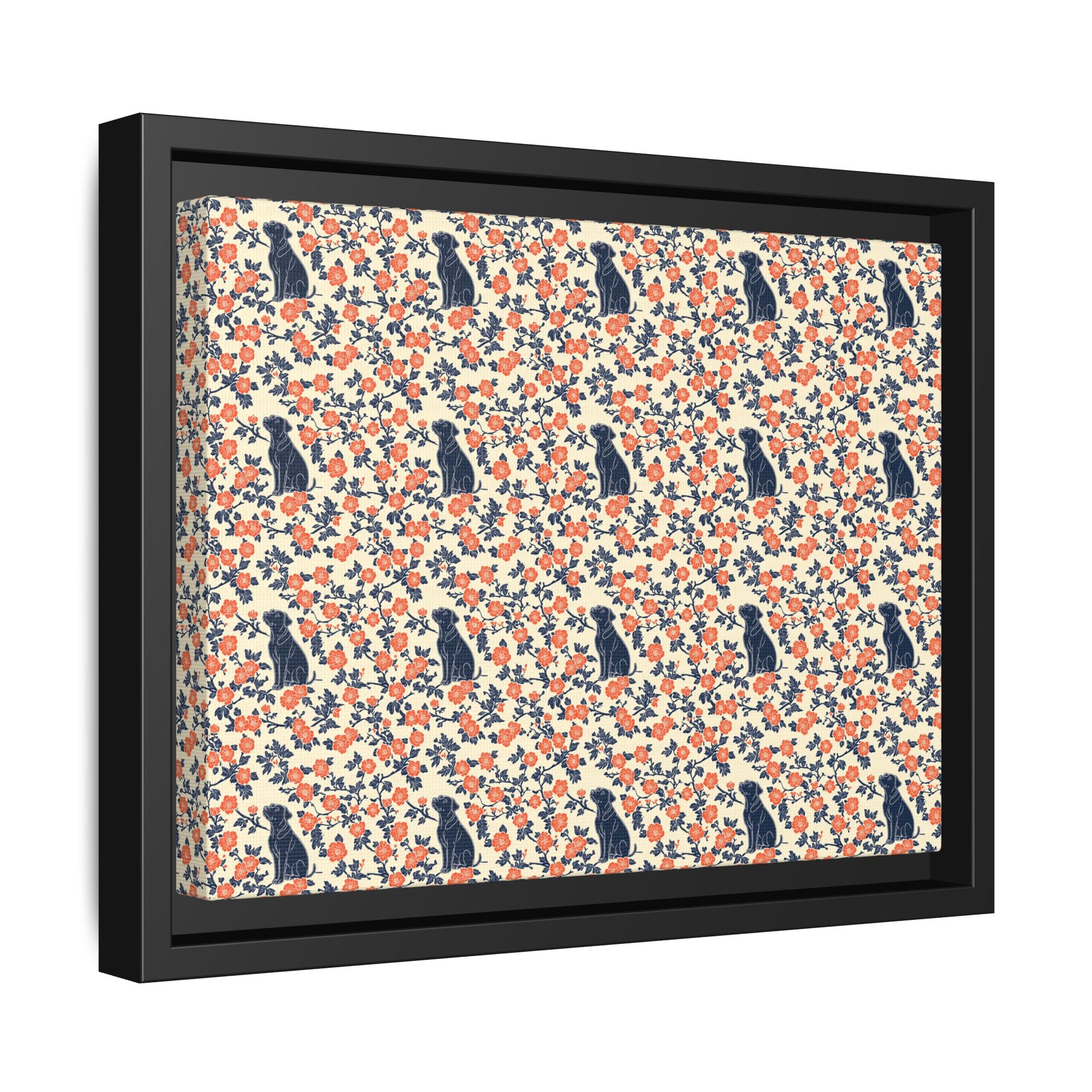 Bloomiful Lab Bouquet Matte Canvas, Framed