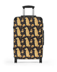 Golden Paws Floral Frenchie Suitcase