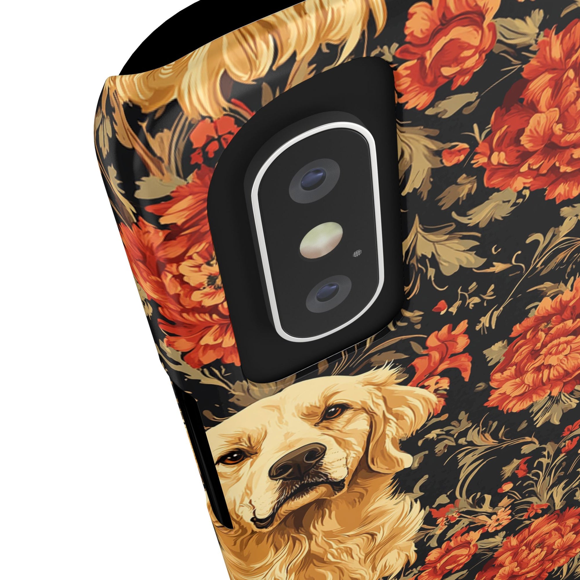 Golden Pawsatronic Tapestry Slim Phone Cases