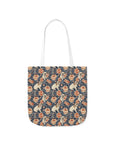 Blooming Bulldog Beauty Canvas Tote Bag