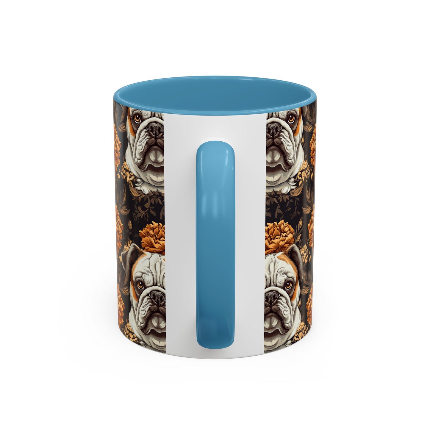 Bloomingly Bulldogistic Bouquet Accent Coffee Mug