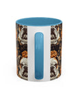 Bloomingly Bulldogistic Bouquet Accent Coffee Mug