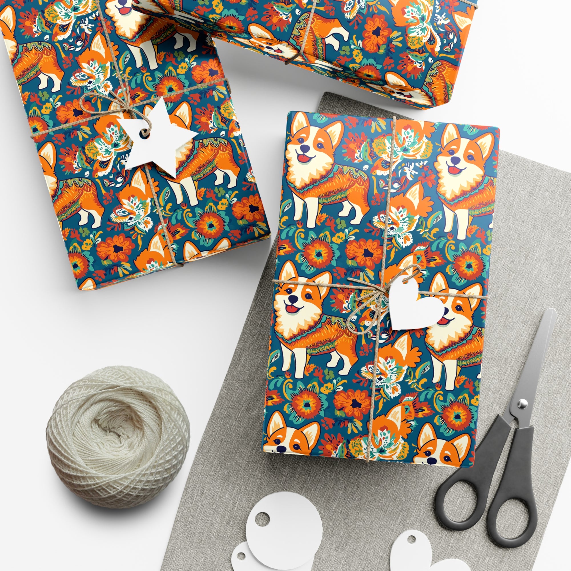 Corgi Carnival Couture Gift Wrap Papers