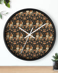 Beagle Blossom Bonanza Wall Clock