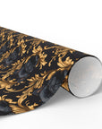 Regal Frenchie Noir Elegance Wrapping Paper