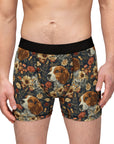 Beagle Blossoms Men's Boxers