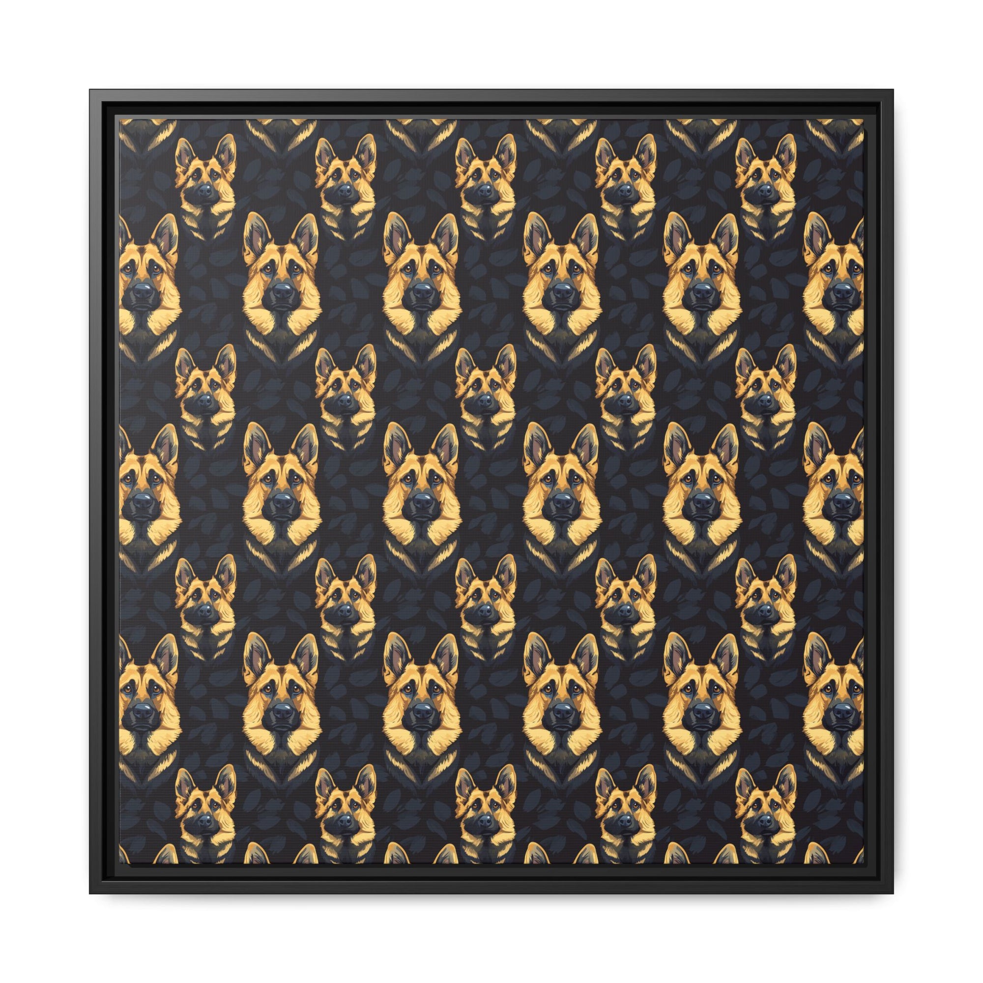 Majestic Hound Couture: German Shepherd LuxeBlend Matte Canvas, Framed