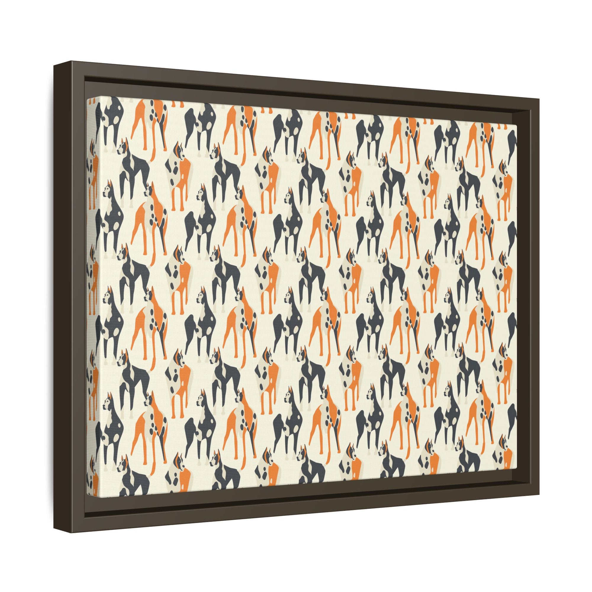 Dashing Dane Divinity Matte Canvas, Framed