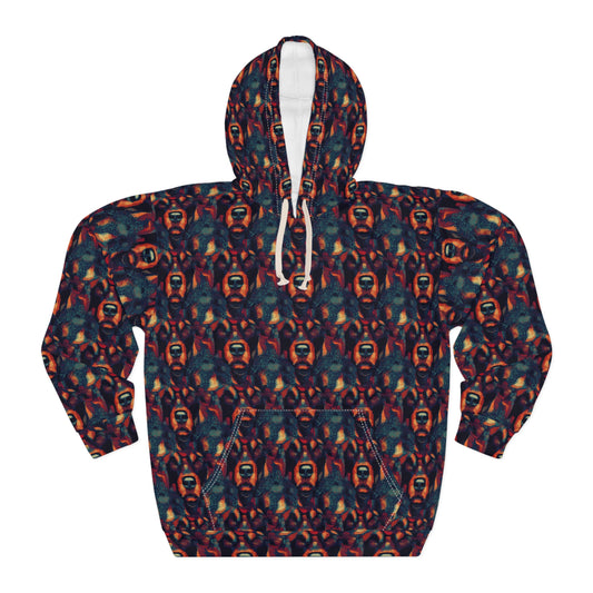 Rustic Rottie Charm Unisex Pullover Hoodie