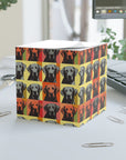 Whimsical Warhol Labrador Note Cube