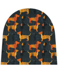 Dapper Dachshund Noir Glow Baby Beanie