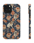 Blooming Bulldog Beauty Slim Phone Cases