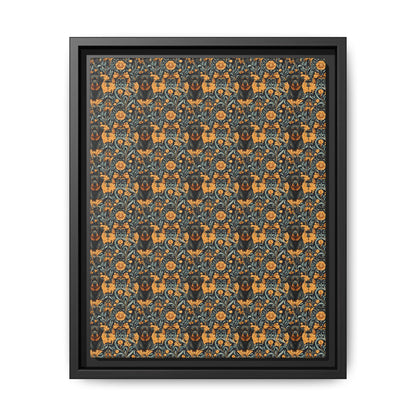 Ruffle Rottie Glamourific Matte Canvas, Framed