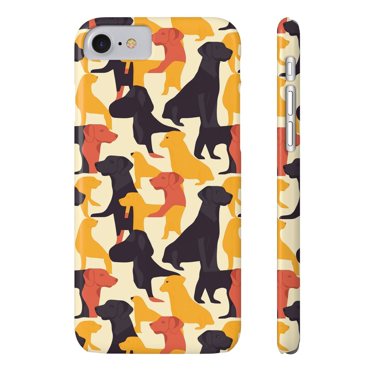 Modern Charm Labrador Chic Slim Phone Cases