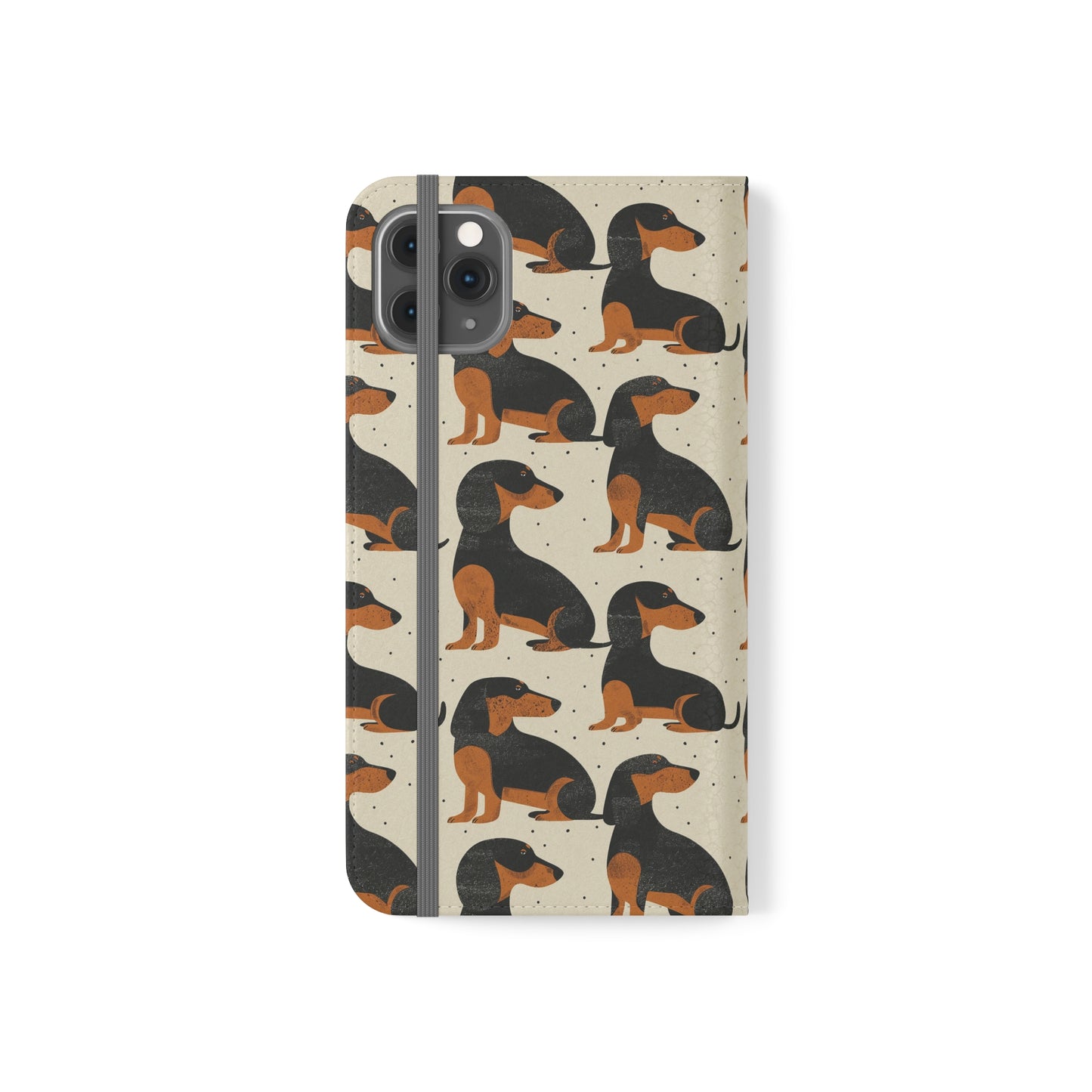 Whimsical Dachsund Dreamcatcher Flip Cases