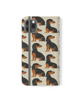 Whimsical Dachsund Dreamcatcher Flip Cases