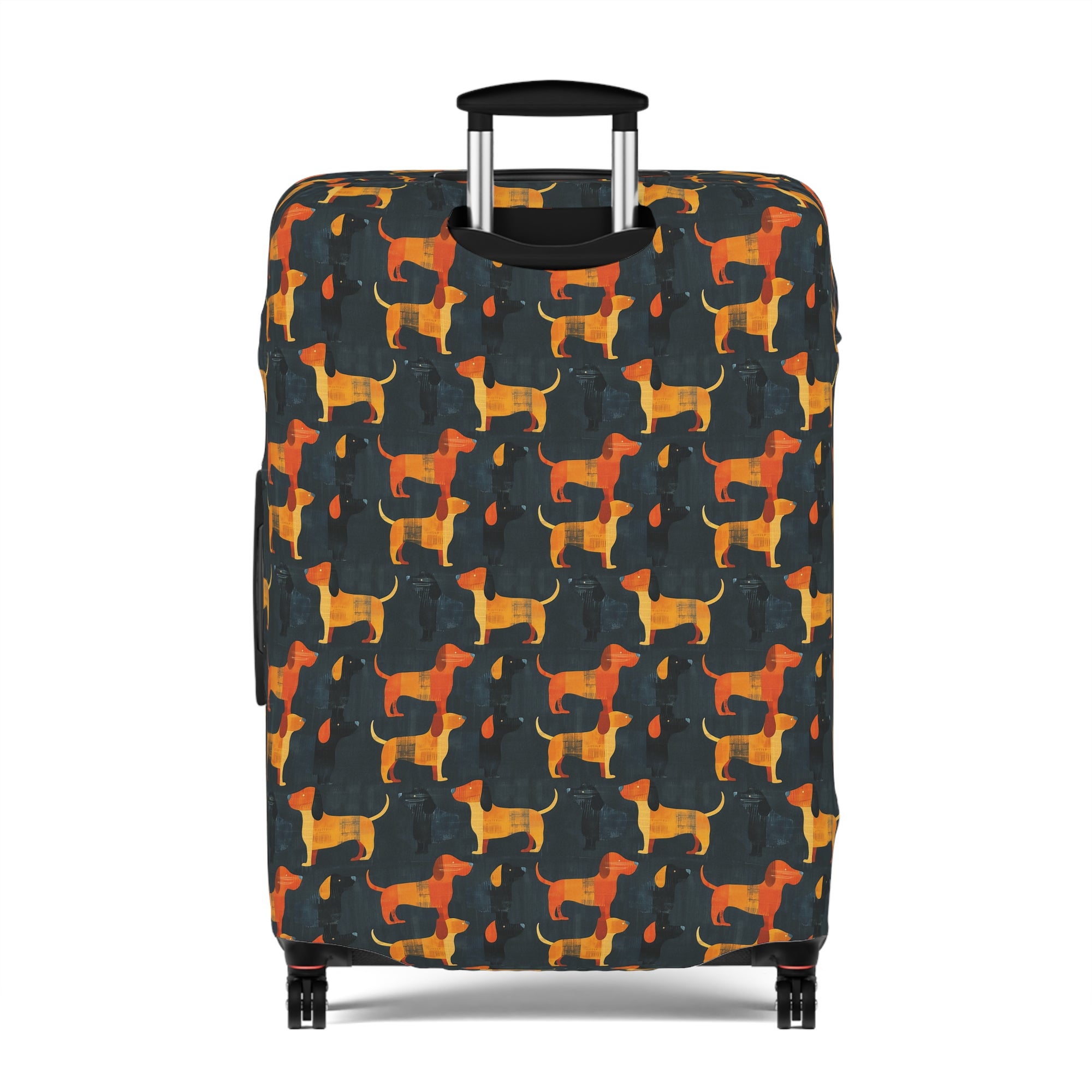 Dapper Dachshund Noir Glow Luggage Cover